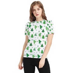 Christmas-trees Women s Short Sleeve Rash Guard by nateshop