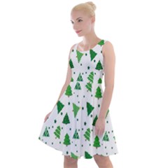 Christmas-trees Knee Length Skater Dress by nateshop