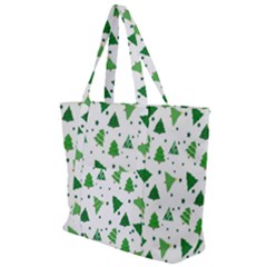 Christmas-trees Zip Up Canvas Bag