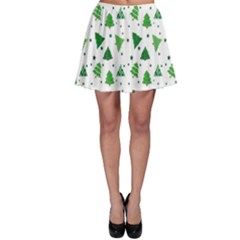 Christmas-trees Skater Skirt by nateshop