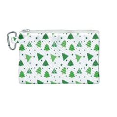 Christmas-trees Canvas Cosmetic Bag (medium) by nateshop