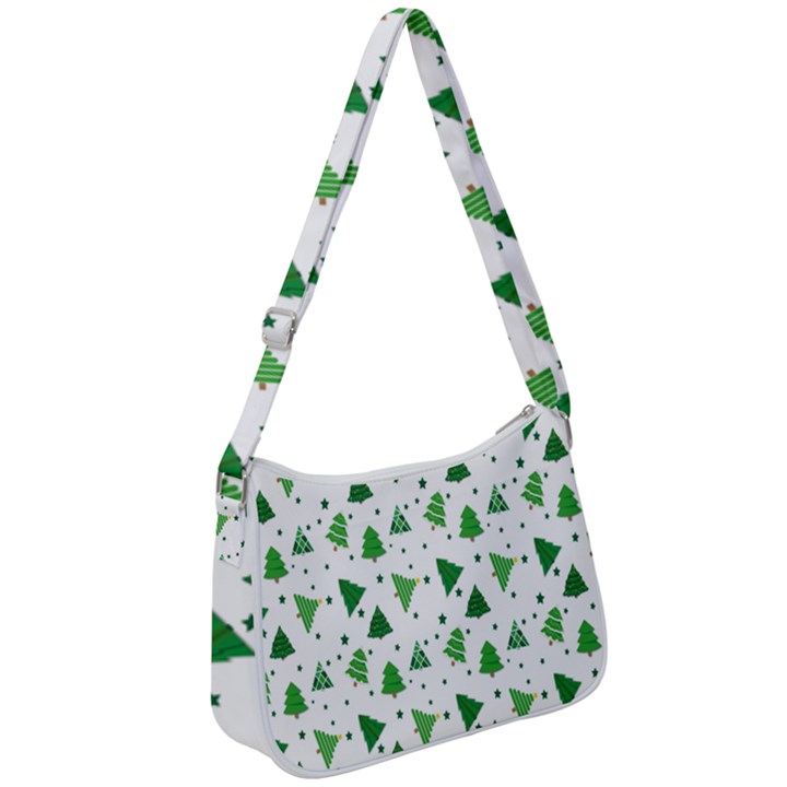 Christmas-trees Zip Up Shoulder Bag