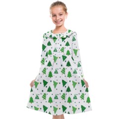 Christmas-trees Kids  Midi Sailor Dress by nateshop