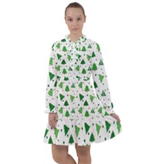 Christmas-trees All Frills Chiffon Dress by nateshop