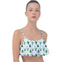 Christmas-trees Frill Bikini Top View1