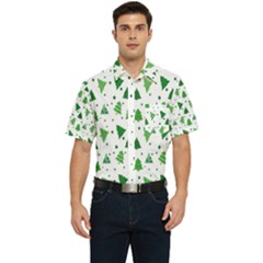 Christmas-trees Men s Short Sleeve Pocket Shirt  by nateshop