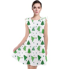 Christmas-trees Tie Up Tunic Dress by nateshop