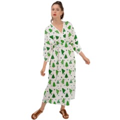 Christmas-trees Grecian Style  Maxi Dress by nateshop