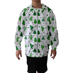 Christmas-trees Kids  Hooded Windbreaker by nateshop