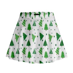 Christmas-trees Mini Flare Skirt by nateshop