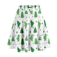 Christmas-trees High Waist Skirt by nateshop