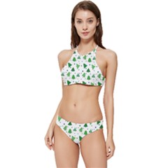 Christmas-trees Banded Triangle Bikini Set by nateshop