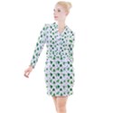 Christmas-trees Button Long Sleeve Dress View1