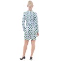 Christmas-trees Button Long Sleeve Dress View2