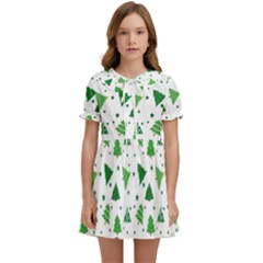 Christmas-trees Kids  Sweet Collar Dress by nateshop