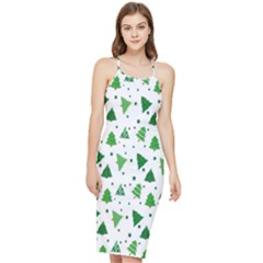 Christmas-trees Bodycon Cross Back Summer Dress by nateshop