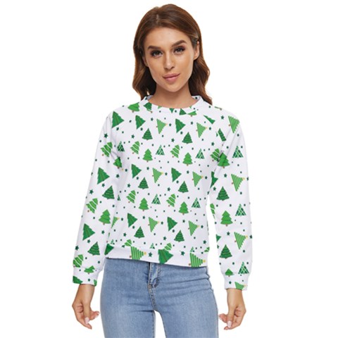 Christmas-trees Women s Long Sleeve Raglan Tee by nateshop