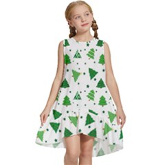 Christmas-trees Kids  Frill Swing Dress by nateshop