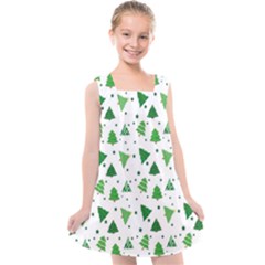 Christmas-trees Kids  Cross Back Dress by nateshop