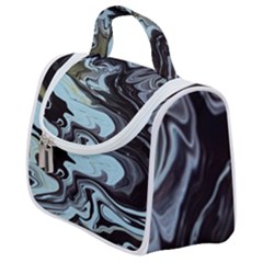 Abstract Painting Black Satchel Handbag