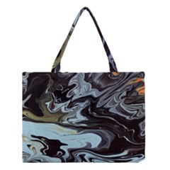 Abstract Painting Black Medium Tote Bag