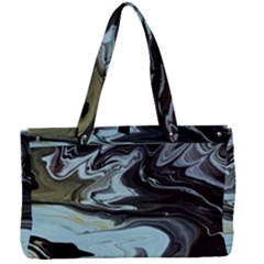 Abstract Painting Black Canvas Work Bag