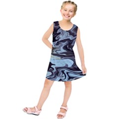 Abstract Painting Black Kids  Tunic Dress by nateshop