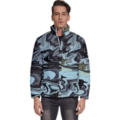 Abstract Painting Black Men s Puffer Bubble Jacket Coat