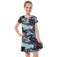 Abstract Painting Black Kids  Cross Web Dress by nateshop