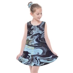 Abstract Painting Black Kids  Summer Dress by nateshop