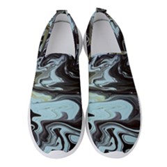 Abstract Painting Black Women s Slip On Sneakers by nateshop