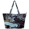 Abstract Painting Black Full Print Shoulder Bag View1