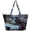 Abstract Painting Black Full Print Shoulder Bag View2