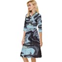 Abstract Painting Black Classy Knee Length Dress View3