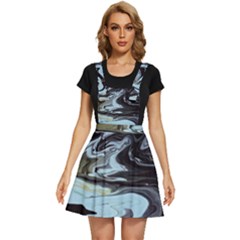 Abstract Painting Black Apron Dress