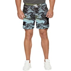 Abstract Painting Black Men s Runner Shorts by nateshop