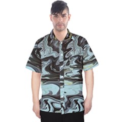 Abstract Painting Black Men s Hawaii Shirt