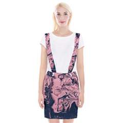 Abstract Painting Pink Braces Suspender Skirt by nateshop