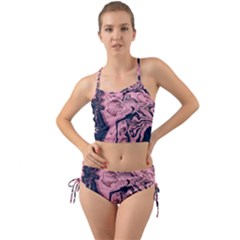 Abstract Painting Pink Mini Tank Bikini Set by nateshop