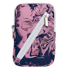 Abstract Painting Pink Belt Pouch Bag (large) by nateshop