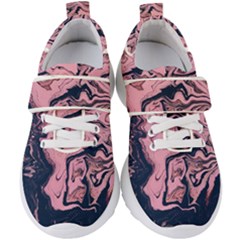 Abstract Painting Pink Kids  Velcro Strap Shoes by nateshop