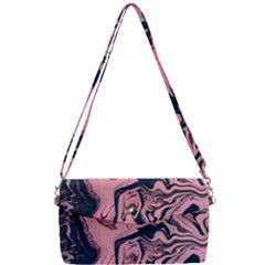 Abstract Painting Pink Removable Strap Clutch Bag by nateshop