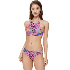 Illustration Banded Triangle Bikini Set