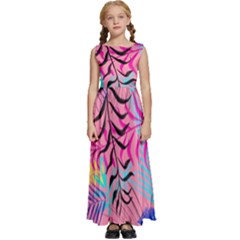 Illustration Kids  Satin Sleeveless Maxi Dress