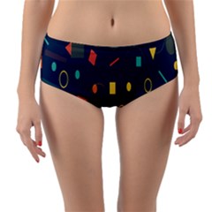 Geometris Reversible Mid-waist Bikini Bottoms by nateshop