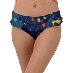 Geometris Frill Bikini Bottom by nateshop