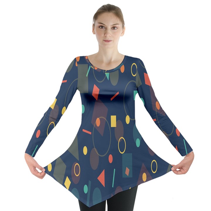 Geometris Long Sleeve Tunic 