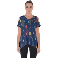 Geometris Cut Out Side Drop Tee by nateshop