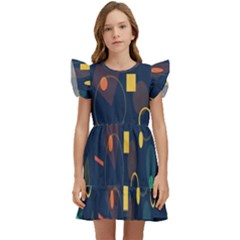 Geometris Kids  Winged Sleeve Dress