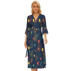 Geometris Midsummer Wrap Dress